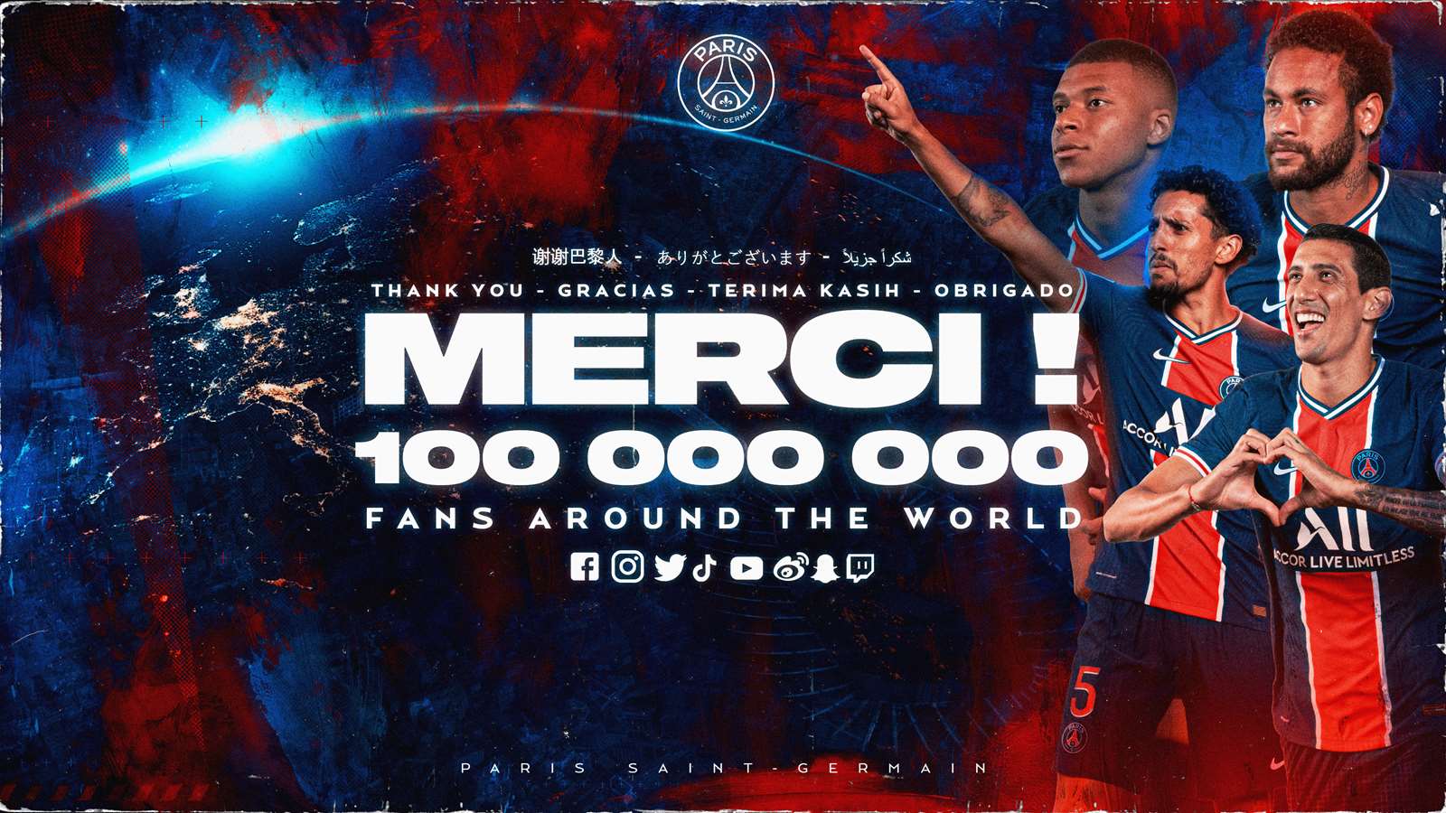 Paris Saint Germain Boasts More Than 100 Million Fans On Social Media Paris Saint Germain