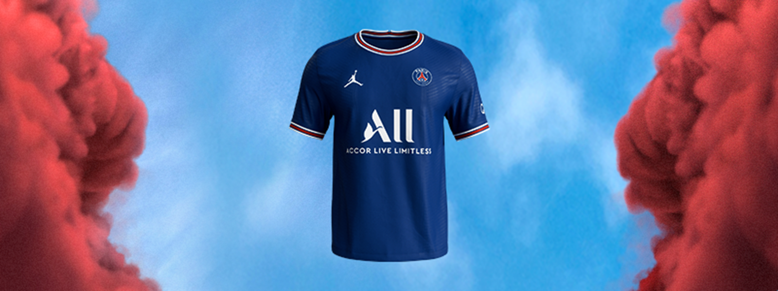 The New 2021 22 Paris Saint Germain Home Shirt By Jordan Brand Paris Saint Germain