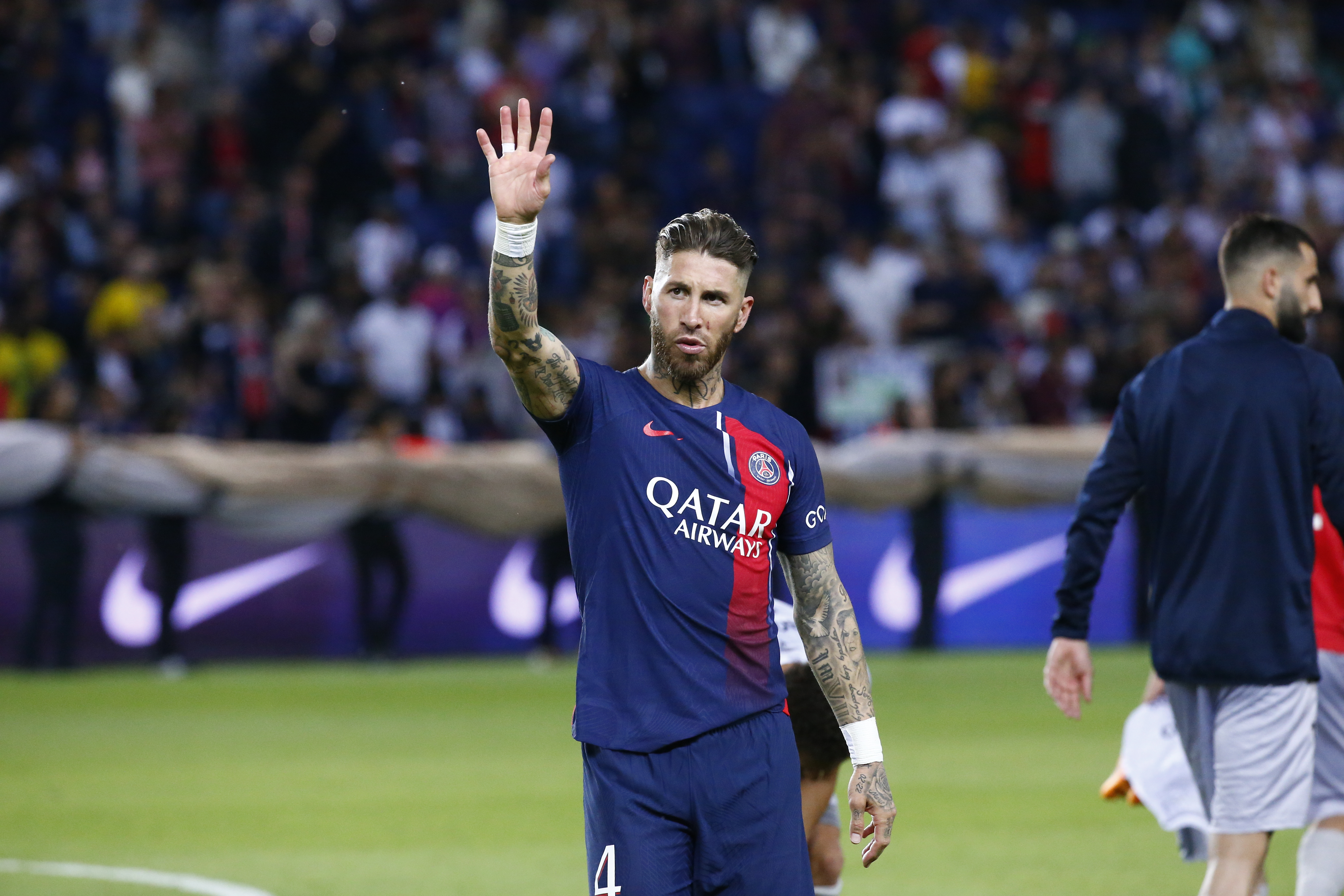 Messi and Ramos play final match at the Parc Paris Saint-Germain